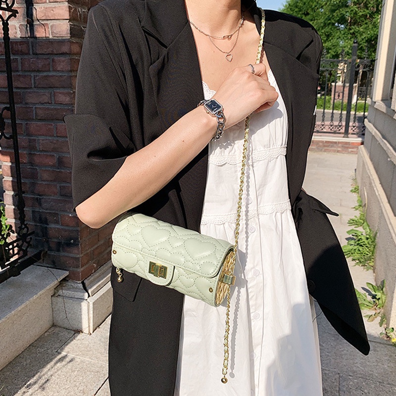 Túi Xách Đeo Chéo Hình Trụ Phong Cách Hàn Quốc Cho Nữ