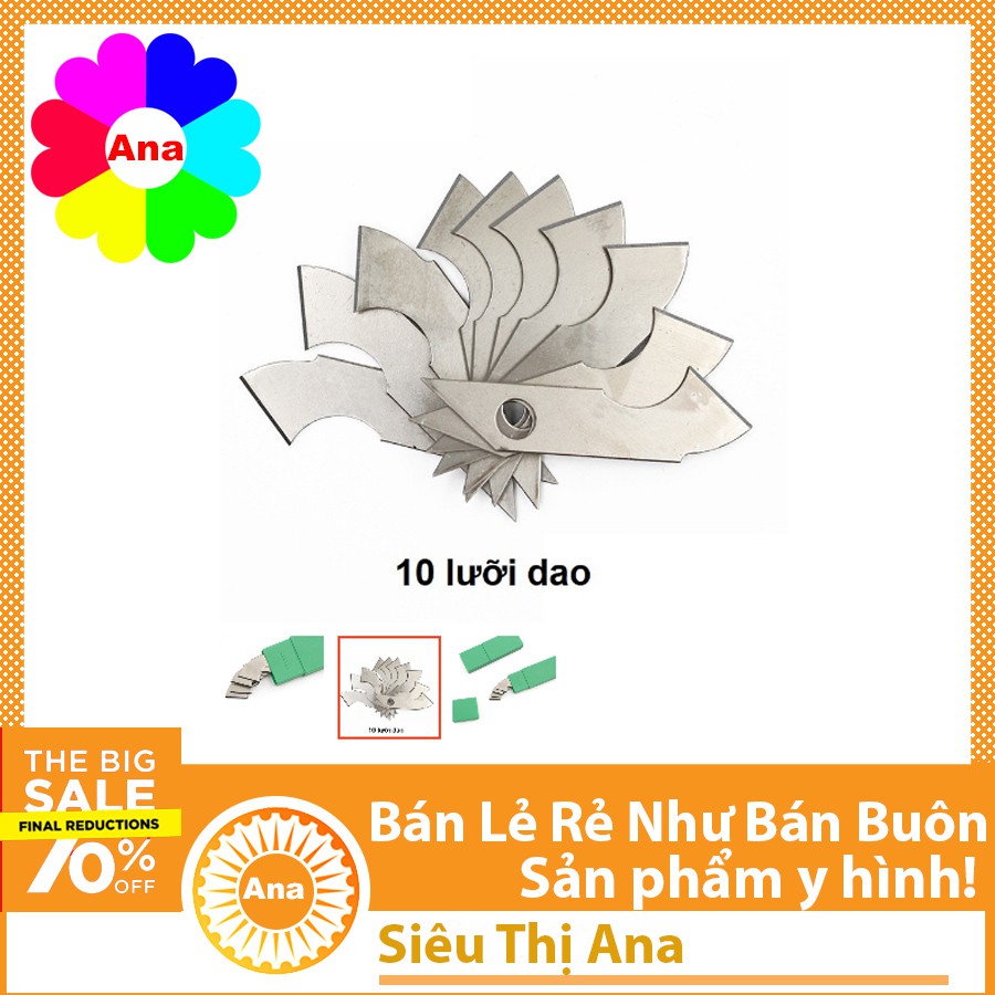 Hộp lưỡi dao cắt mica 10 lưỡi