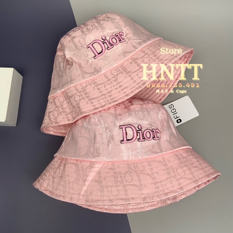 Nón Bucket Tai Bèo Thêu Dr Full Hồng Thời Trang Cá Tính Nam Nữ