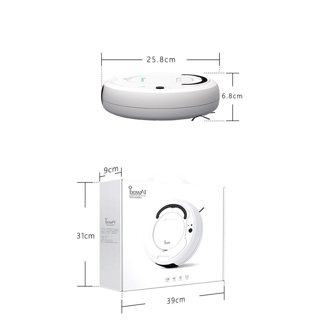 BẢO HÀNH 1 ĐỔI 1 - Rô bốt lau nhà hút bụi sạc pin tích điện, tự động tránh khi gặp vật cản, sử dụng đơn giản