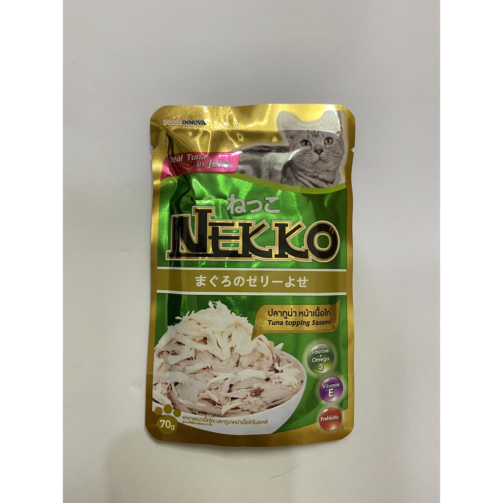 Pate Nekko -Pate cho mèo lớn gói 70gr nhập khẩu Thái Lan chính hãng