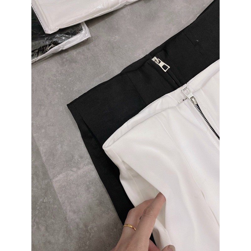 [ Mã FAMAYWA giảm 10K đơn 50K] [Ảnh Thật+Video Quần Culottes Ống Rộng Khoá Giữa 2 Màu, Quần Ống Suông Cạp Cao Cá Tính | BigBuy360 - bigbuy360.vn