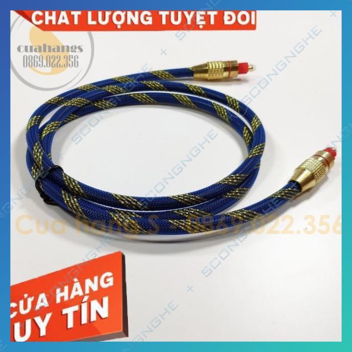 Dây cáp Optical âm thanh audio quang bọc sợi đầu kim loại cao cấp - Toslink