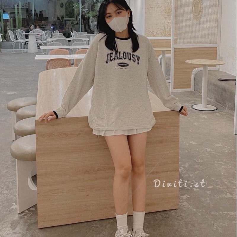 Áo Sweater Nỉ Bông Cotton JOVELTY Unisex Form Rộng - Jealousy