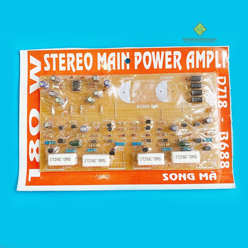Mạch khuếch đại công suất Stereo 180W có tụ lọc