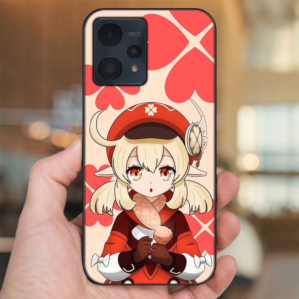Ốp lưng Realme 9, 9 Pro, 9 Pro Plus viền đen in hình Klee Genshin Impact