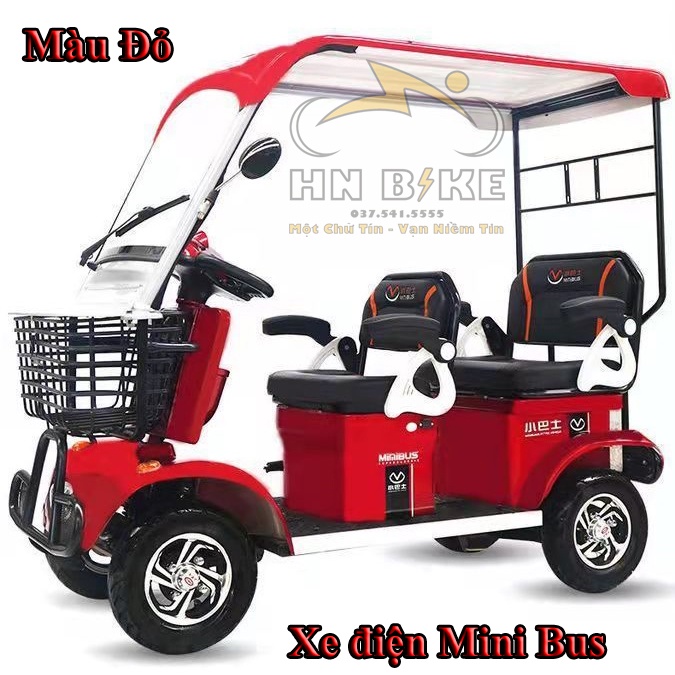 XE ĐIỆN 4 BÁNH MINIBUS FUKUO, BẢN 2022 ĐỘNG CƠ NÂNG CẤP 800W