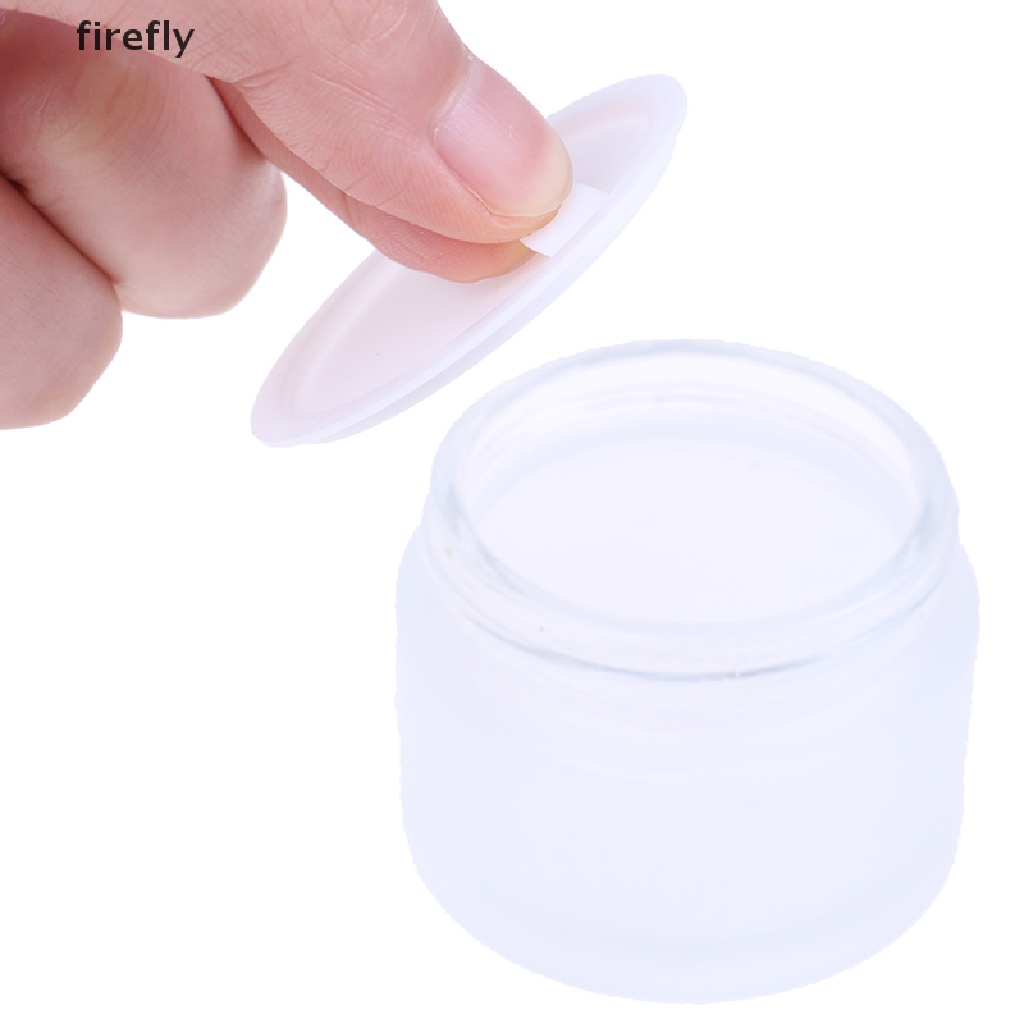 [Hàng mới về] Lọ thủy tinh mờ đựng kem trang điểm rỗng 5g 10g 15g 30g 50g