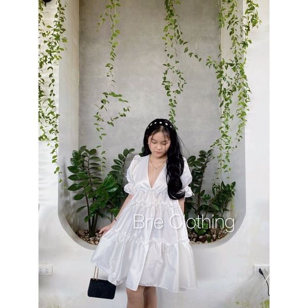 Đầm babydoll BRIE CLOTHING xoè tầng - D220 | BigBuy360 - bigbuy360.vn