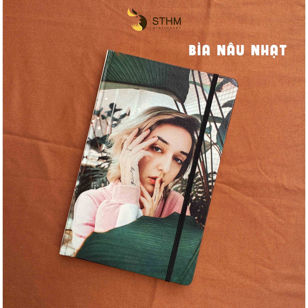 Sổ tay in theo yêu cầu - May chỉ dán keo A5 - 160 trang - STHM stationery