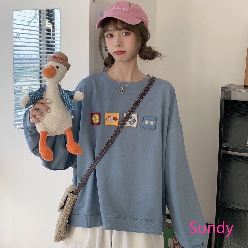 Áo Nỉ Phong Cách Nhật Bản Xinh Xắn Cho Nữ | BigBuy360 - bigbuy360.vn