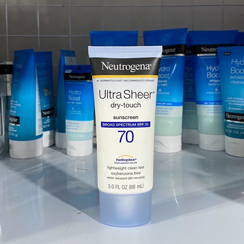 Kem chống nắng Neutrogena Ultra Sheer Dry Skin SPF 55 SPF 70 SPF 85 SPF 100 88ML