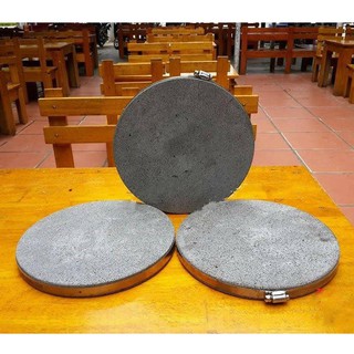 Đá nướng núi lửa không khói loại tròn phẳng