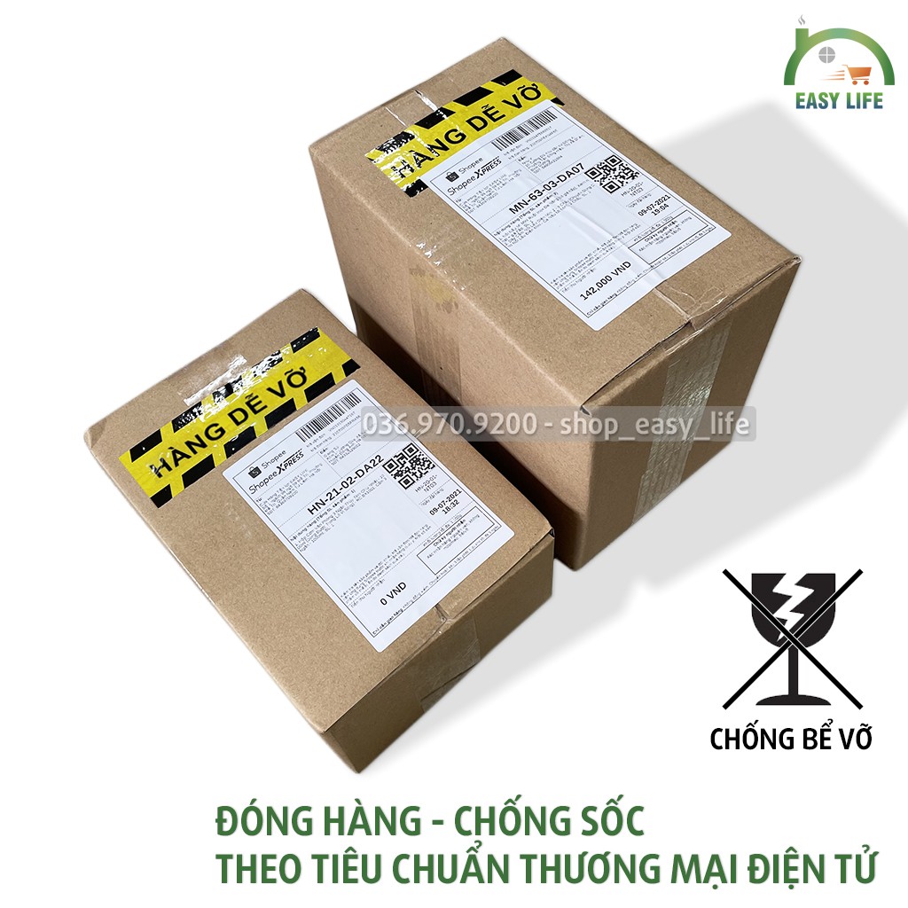 Hộp cơm văn phòng chia ngăn thủy tinh chịu nhiệt dùng được trong lò vi sóng