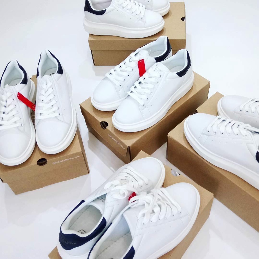 Giày Domba High Point White/Black H-9111 - Hàng chính hãng - Voss Authentic