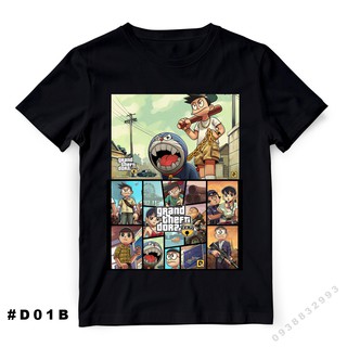 Album 8 Mẫu Áo thun Grand Theft Doraemon - Mẫu màu đen