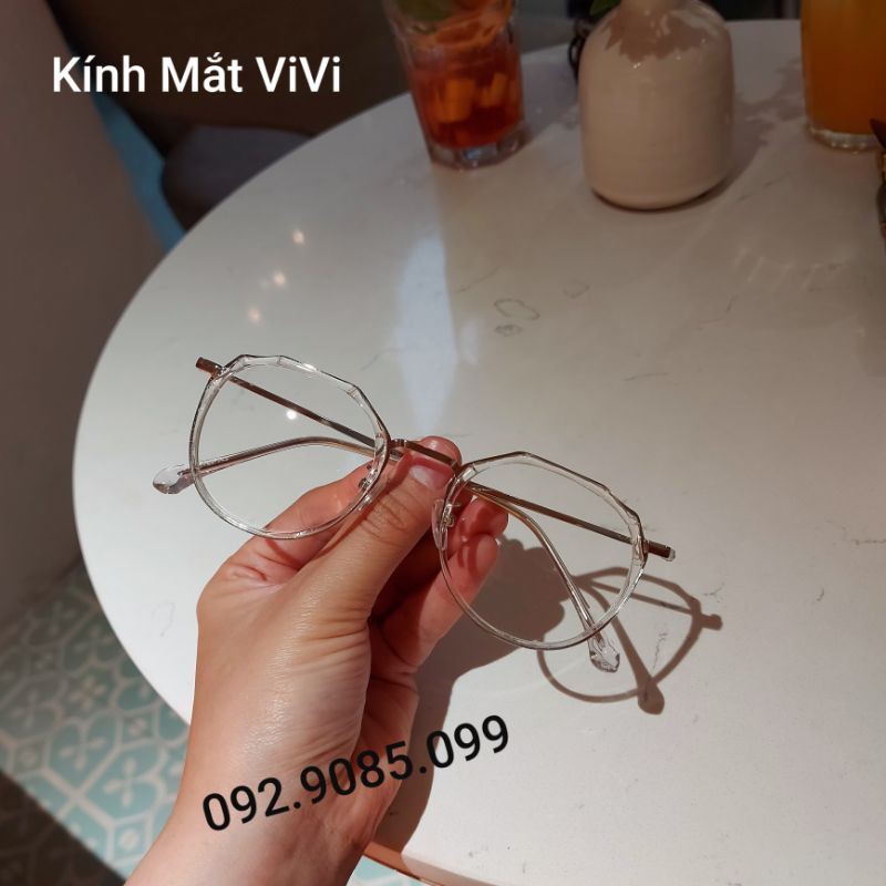 Gọng Kính Cận Kim Loại Nam Nữ Of8854 - Kính thời trang 0 độ hàn quốc + nhận cắt cận viễn loạn | BigBuy360 - bigbuy360.vn