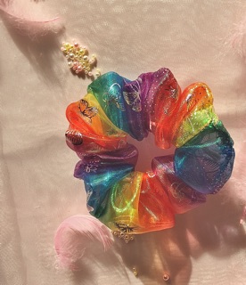 Scrunchies Cầu vồng bướm