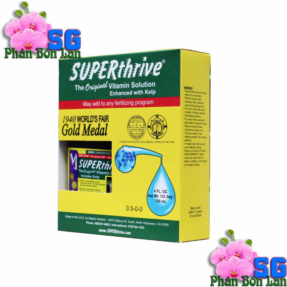 Thuốc kích rễ SUPER THRIVE - HOOCMON KÍCH THÍCH RA RỄ CỰC MẠNH Chai 120ml Hàng xách tay Mỹ