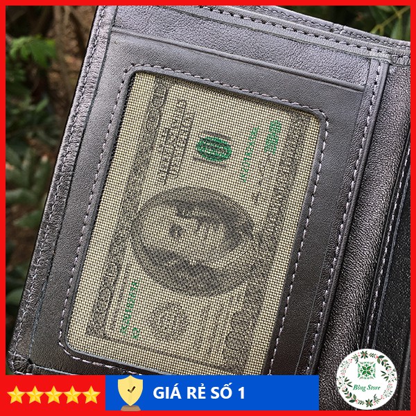 Bóp ví nam da bò thật cao cấp dáng ví đứng sang trọng - VDN002