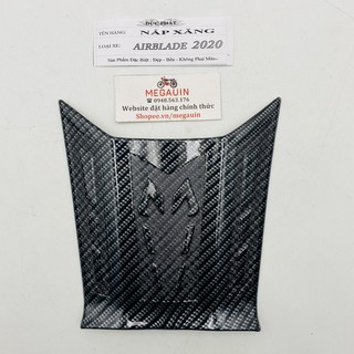 Ốp Nắp Bình Xăng ĐEN Cacbon Air Blade 2020-2021