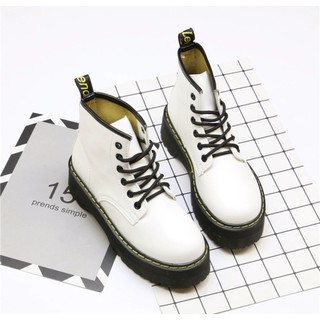 AMELIA BOOTS-Bốt cổ lửng bốt đế cao lót vàng- uni boots