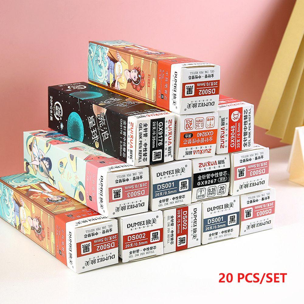 Set 20 Ruột Bút Bi Mực Đen / Đỏ / Xanh