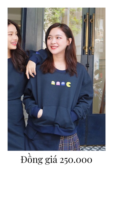 Áo nỉ có thêu hình Pacman SODA POP | BigBuy360 - bigbuy360.vn