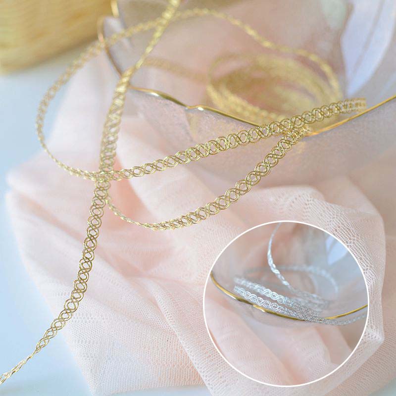 Cuộn dây ruy băng polyester trang trí tiệc cưới/ giáng sinh DIY