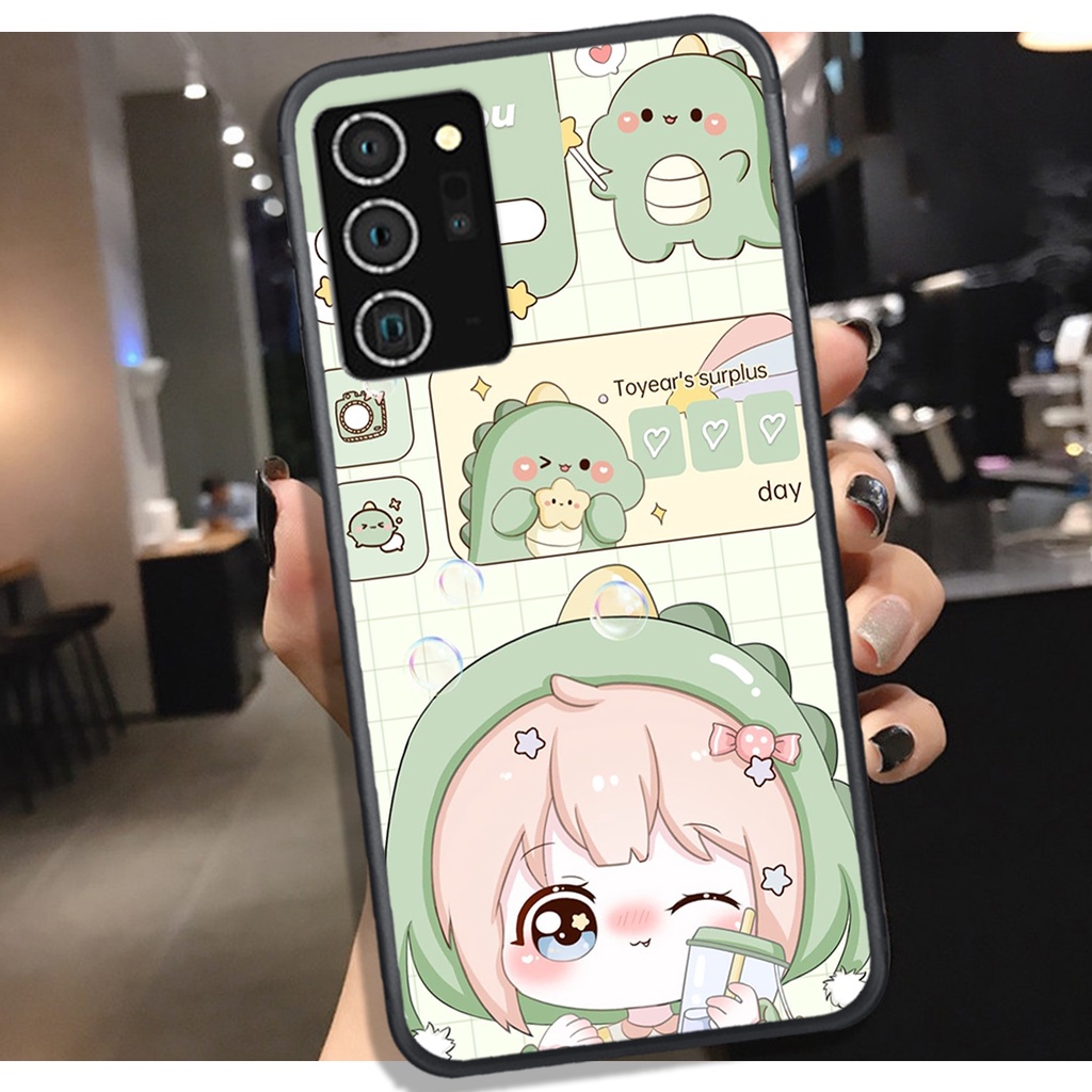 [HOT]ỐP SAMSUNG NOTE 20 - NOTE 20 PLUS - NOTE 20 ULTRA - S20 - S20 PLUS , IN HÌNH KHỦNG LONG CHIBI SIÊU DỄ THƯƠNG.
