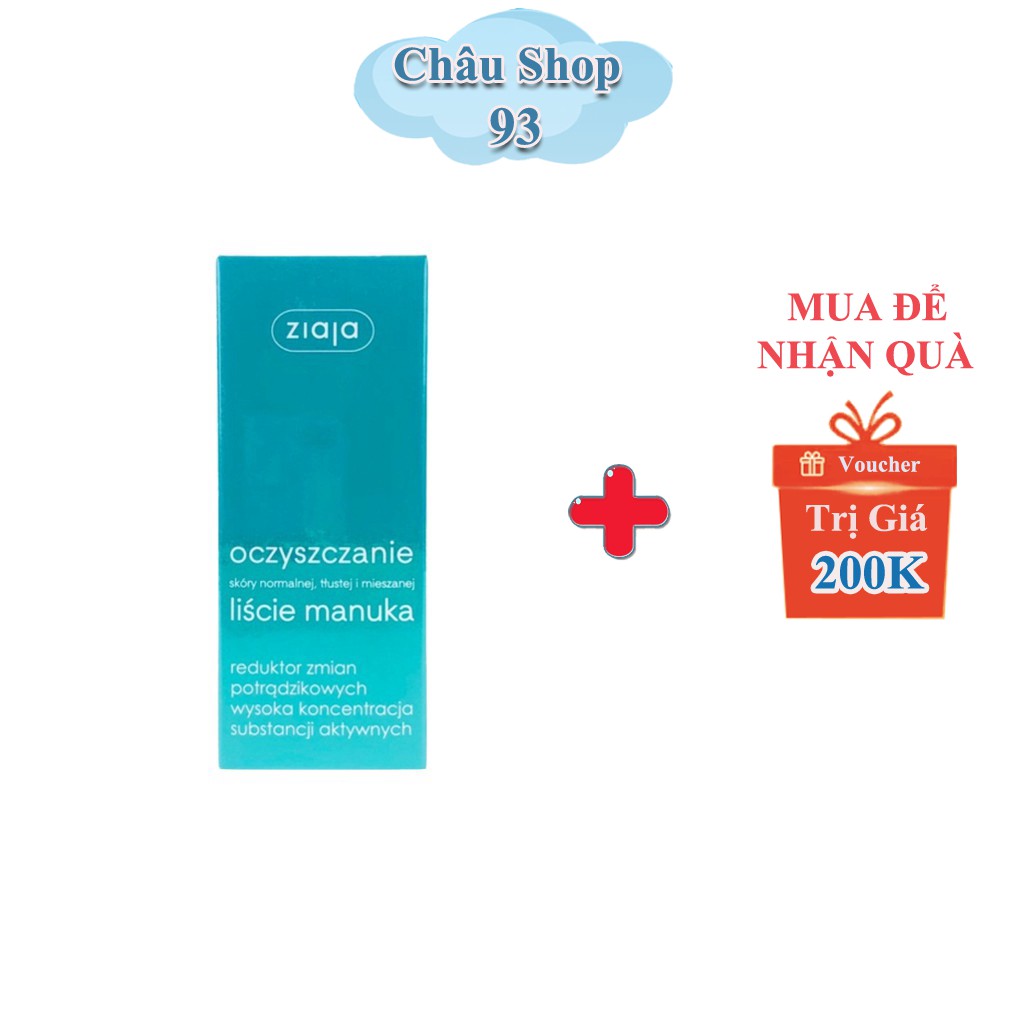 Gel Chấm Mụn Giảm Mẩn Đỏ Kích Ứng Da, Giảm Khuẩn Giảm Viêm - Ziaja Manuka 15ml - HIỆU QUẢ TỨC THÌ - HÀNG BALAn