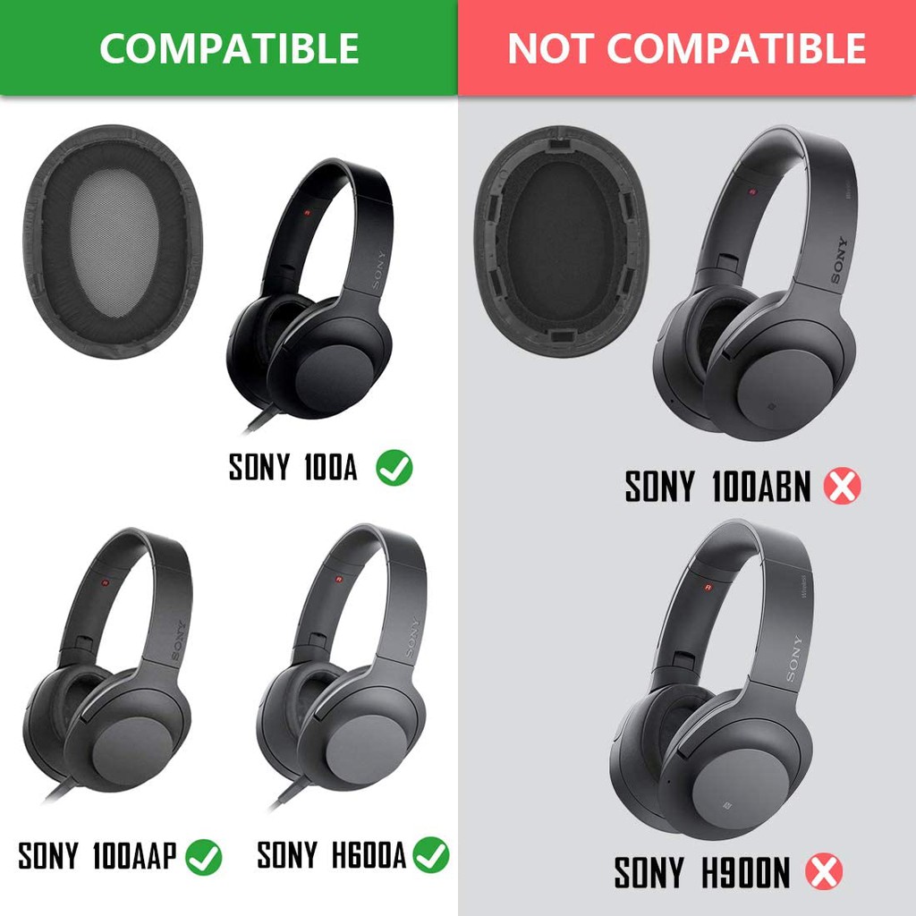 Cặp Đệm Tai Nghe H600A Chuyên Dụng Cho Sony Mdr-100Aaap Mdr - 100a