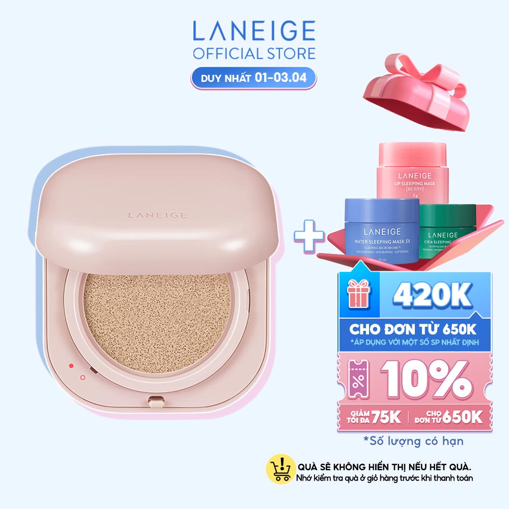 [Nhập mã COSSBDLAN2260] [THẾ HỆ MỚI] Phấn Nước Căng Bóng 24H LANEIGE NEO Cushion Glow 15g