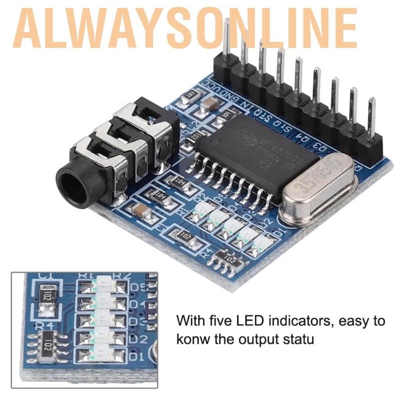 Mô Đun Giải Mã Âm Thanh Điện Thoại Alwaysonline A120 Mt8870 Dtmf