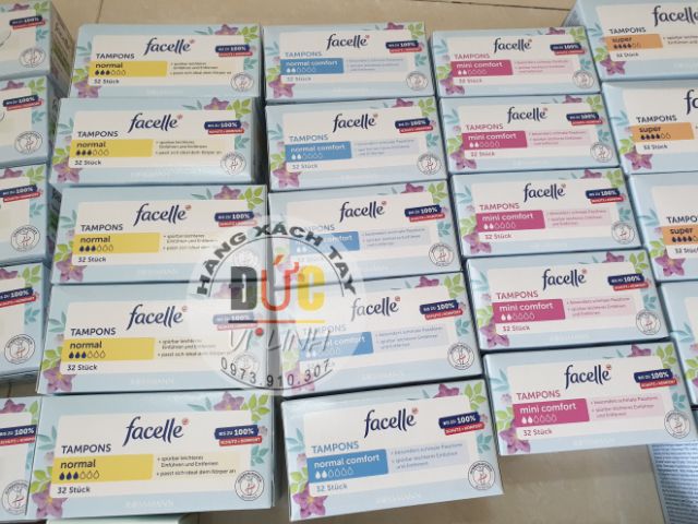 🇩🇪Băng vệ sinh Tampon Facelle