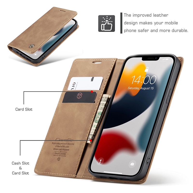Ốp Điện Thoại Da Từ Tính Đế Lật Mềm Có Ngăn Đựng Thẻ Cho iPhone XS MAX XR X XS 8 7 6 6S Plus 8 7 6 6S 5S 5 SE2020