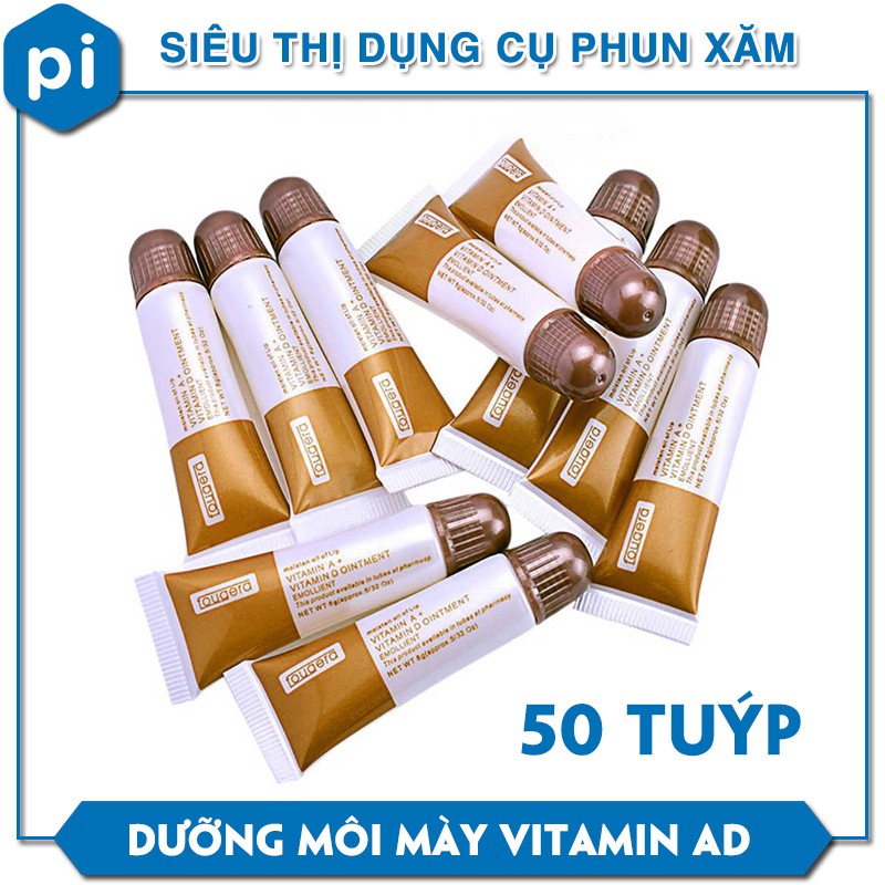 Dưỡng Vitamin AD - Dưỡng môi mày sau xăm [lẻ tuýp]