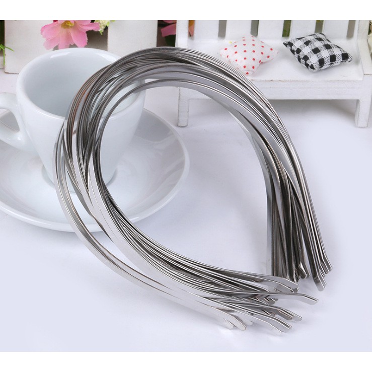 5mm Xương bờm bạc inox không rỉ,cài tóc,băng đo, phụ kiện bờm tóc DIY Handmade