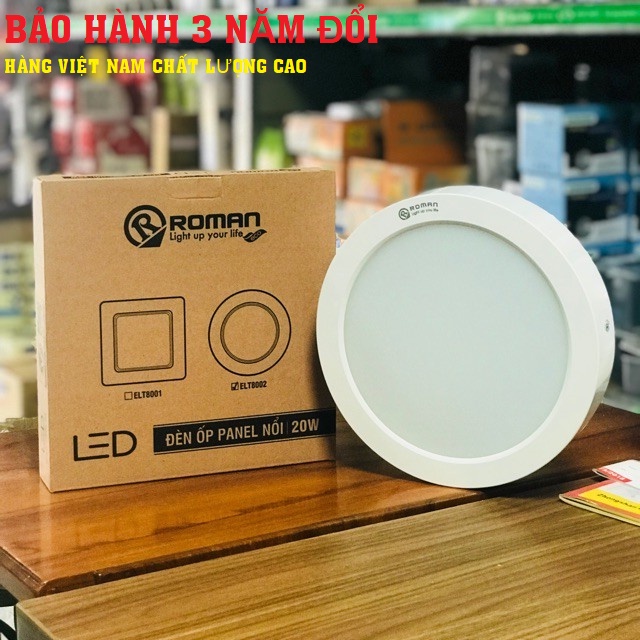 Đèn LED ốp trần - vỏ nhựa PC ROMAN- HÀNG VIỆT NAM CHẤT LƯỢNG CAO, BẢO HÀNH 3 NĂM ĐỔI MƠI..