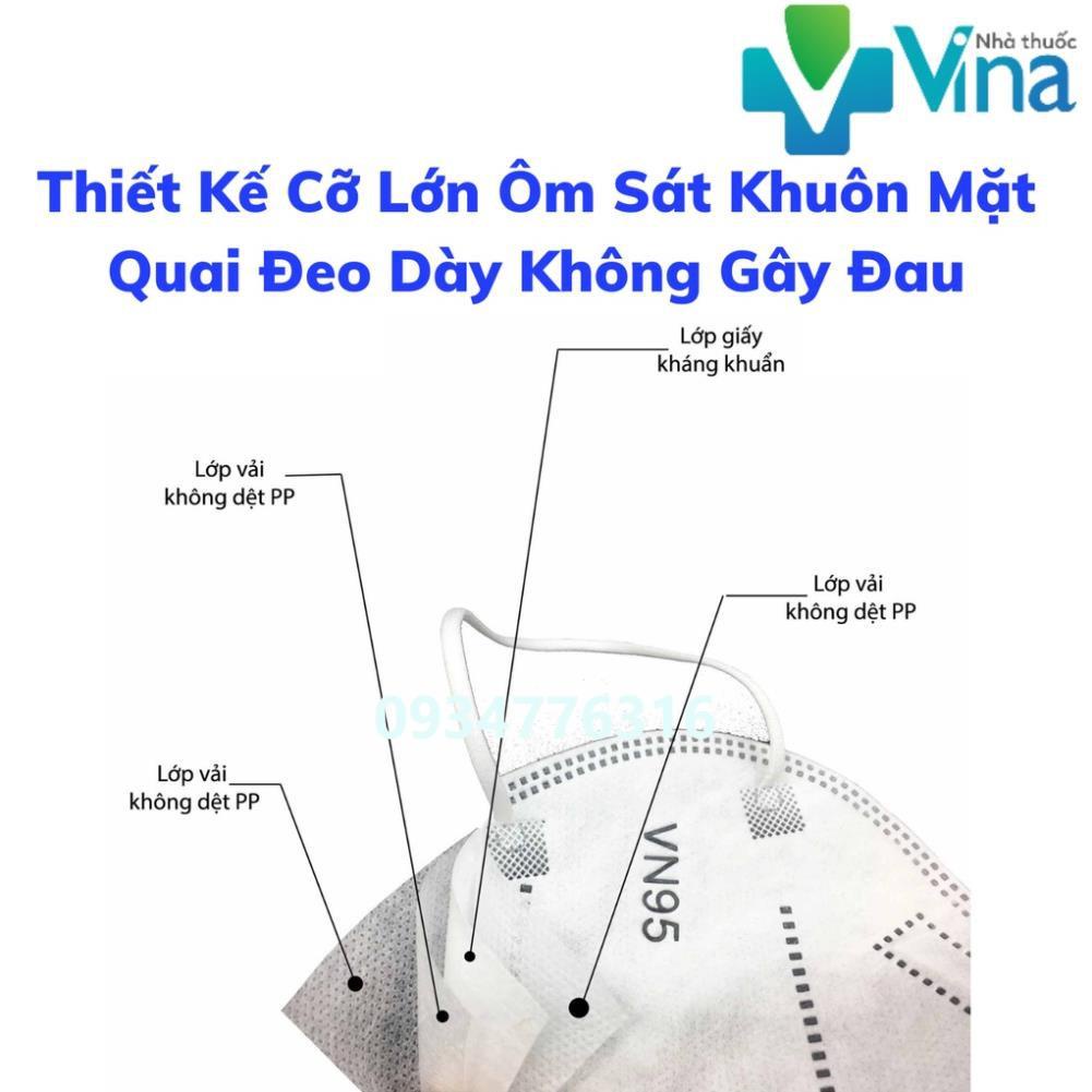 ✅ Khẩu Trang Famapro V N95,Chống Giọt Bắn Tuyệt ĐốI,  4 Lớp Với 1 Lớp Vi Lọc- Hộp 10 cái