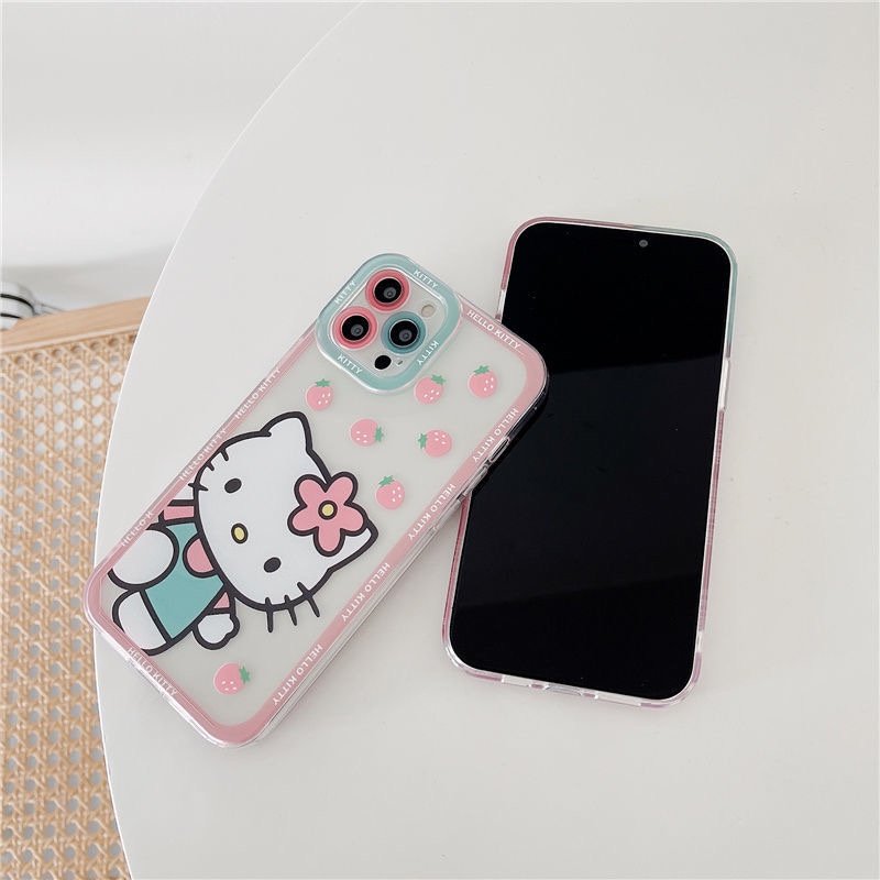 Ốp Điện Thoại TPU Mềm Chống Sốc Hình HELLO KITTY Cho IPhone 12 PRO 12Promax mini 11 PRO 11PROMAX 13 PRO 13PROMAX Xs Max XR 7 8 Plus