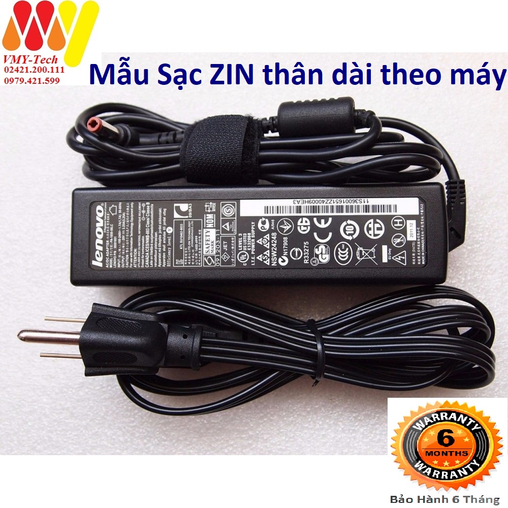 Sạc Lenovo zin theo máy chân thường đầu 5.5 * 2.5mm cho laptop Lenovo