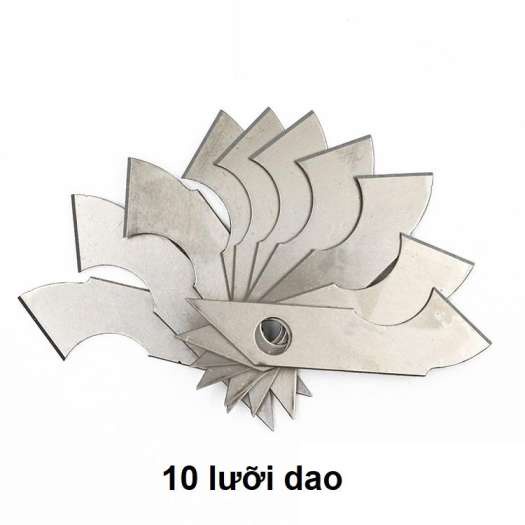 Bộ 10 lưỡi dao cắt mica - lưỡi móc