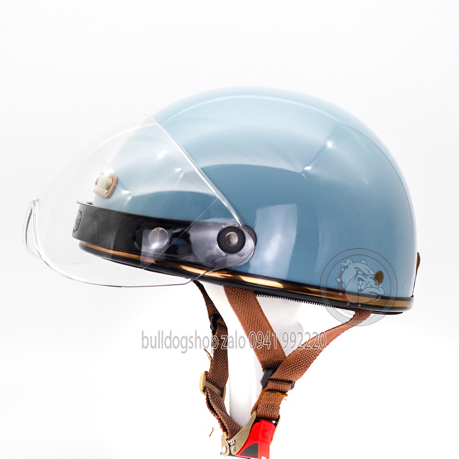 Mũ Bảo Hiểm 1/2 Đầu Haley Napoli N120 Có Kính B1 Bulldogshop