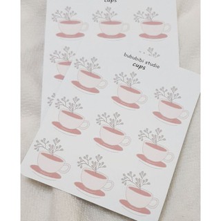 Tờ Bullet Journal/planner sticker: cups