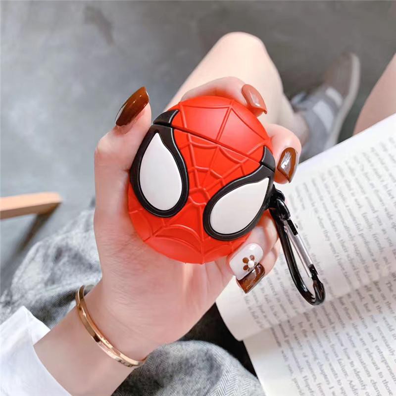 Ốp Case Cho Airpods 1/ 2 Hình Người Nhện