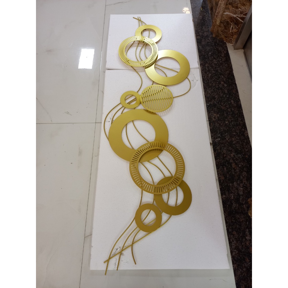 Tranh Sắt Treo Tường Trang Trí BISA Hoa Nghệ Thuật size 148cm*52cm mã BH2200