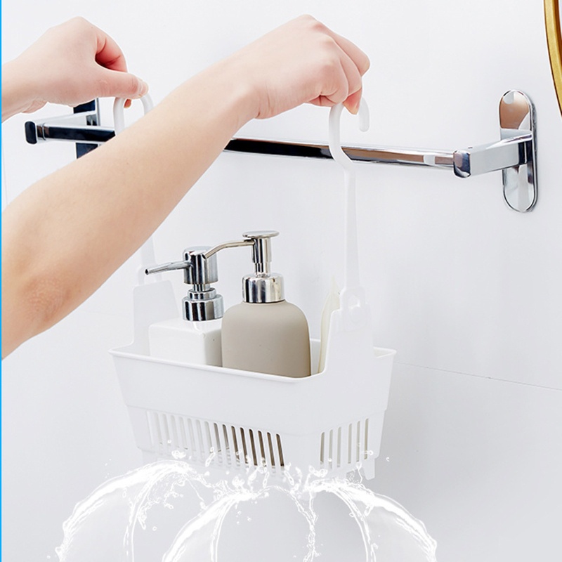 Giỏ Đựng Đồ Dùng Có Móc Treo Đa Năng Tiện Dụng Cho Nhà Bếp / Nhà Tắm