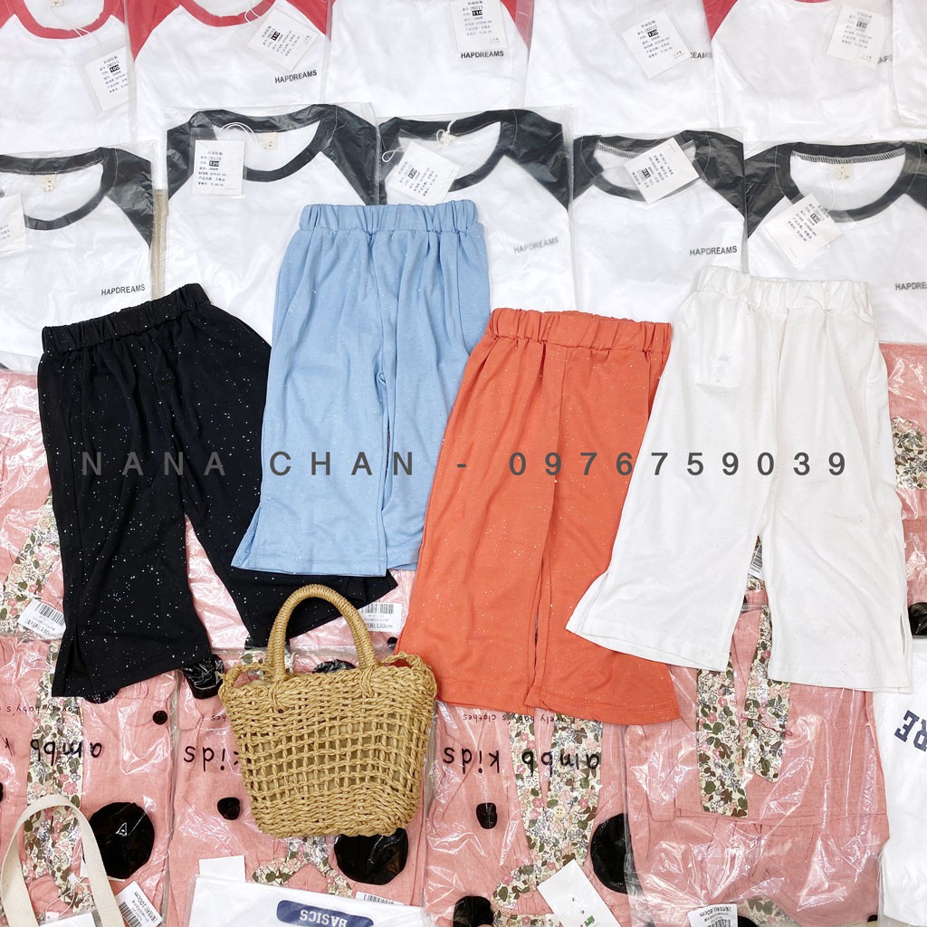 [Q040] Quần thun nhũ ống rộng cho bé sz 80-140