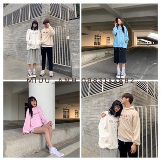 ÁO hoodie kéo khóa có mũ in chữ OH OH-Áo nỉ Có mũ Kiểu dáng đẹp
